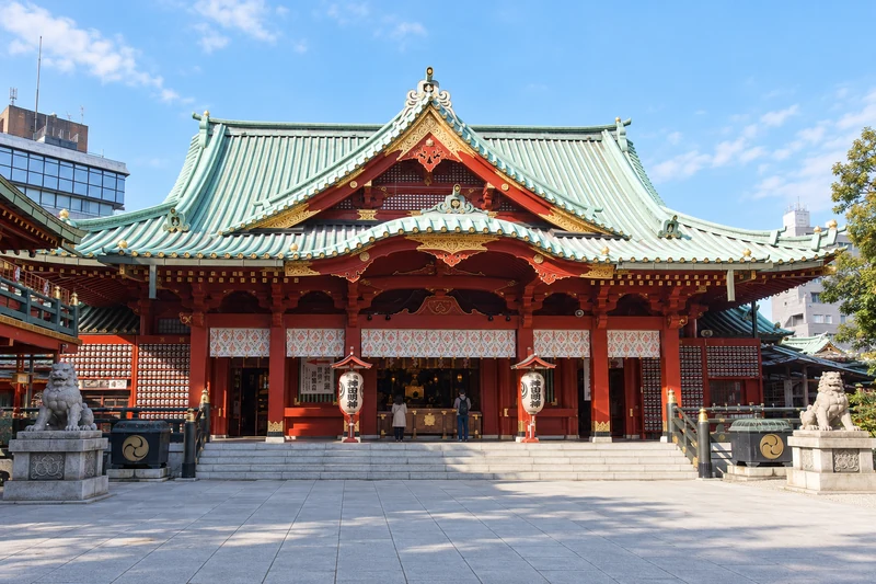 神田明神の実景を参考にした生成イメージ