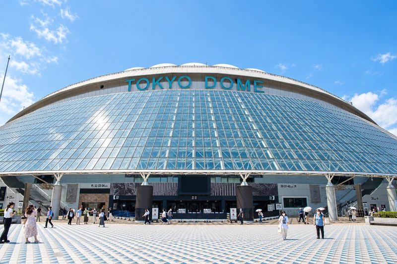 東京ドームの実景を参考にした生成イメージ